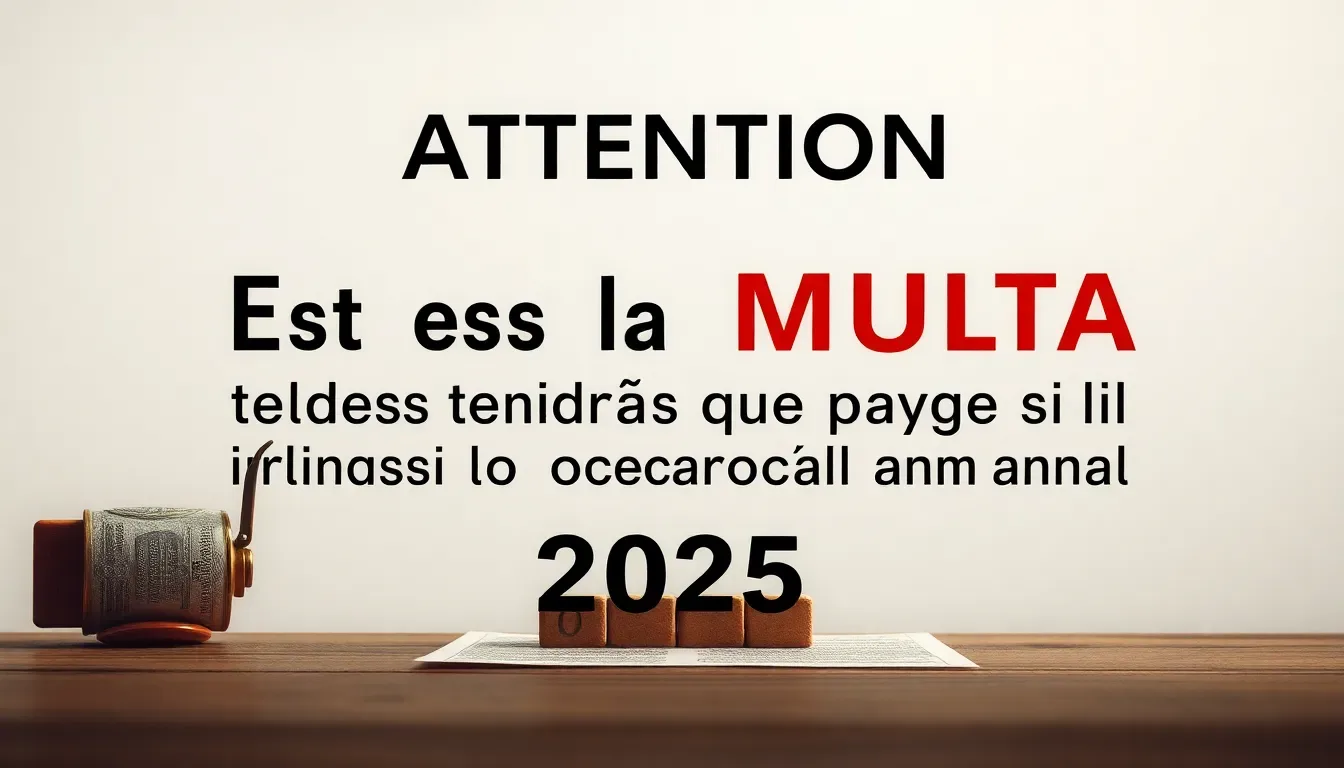 Atención | Esta es la MULTA que tendrás que pagar si no realizas la Declaración Anual 2025