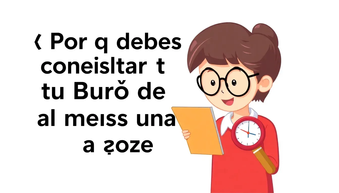 ¿Por qué debes consultar tu Buró de Crédito GRATIS al menos una vez al año?